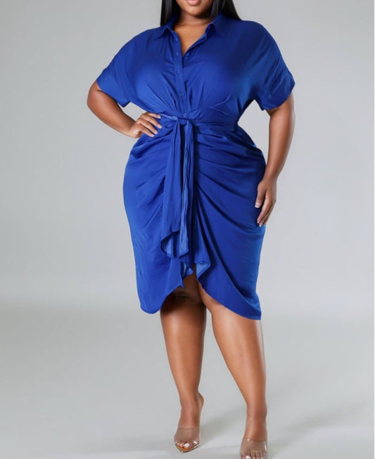 Blue Sapphire Plus Dress