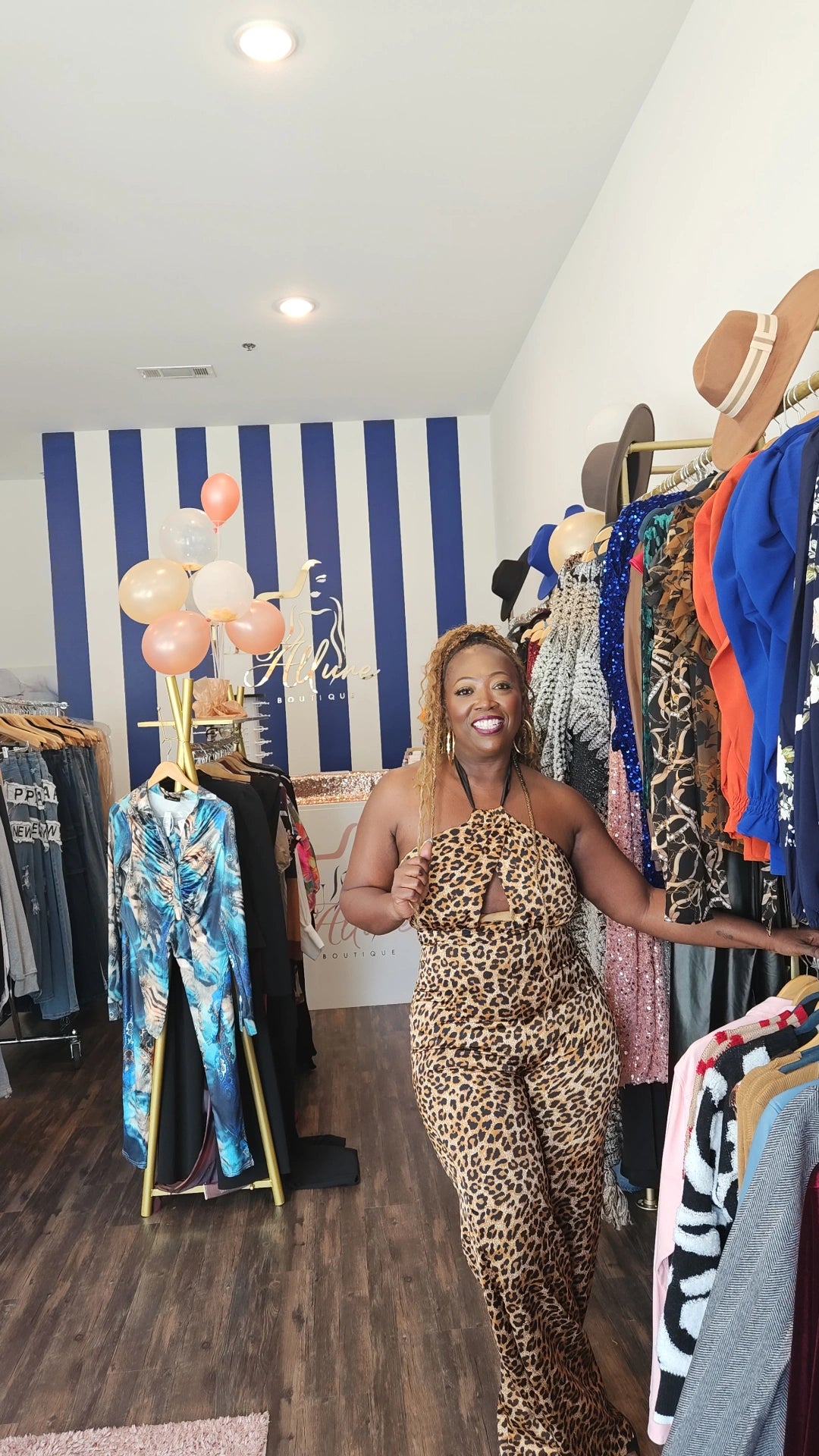 Leopard print jumpsuit 