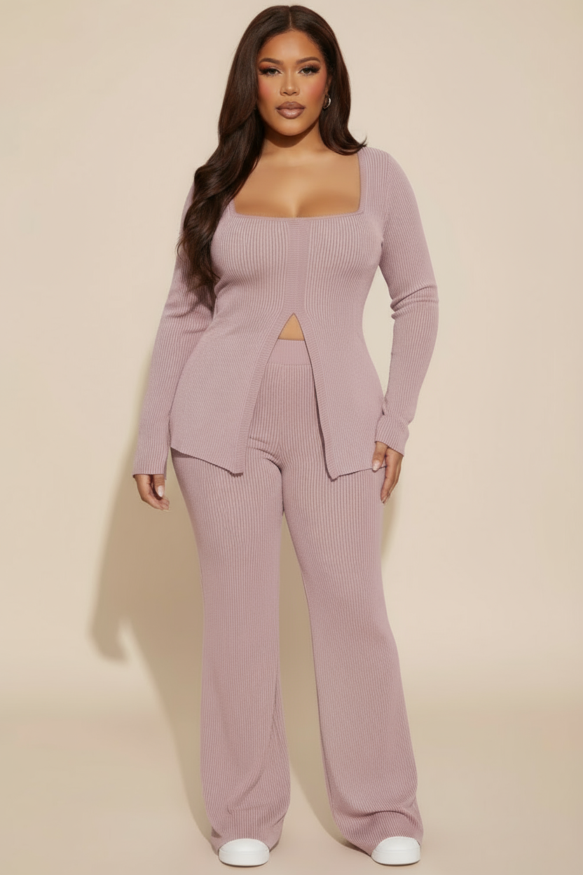 Pink plus size stretch set. Comfortable and perfect for running errands.