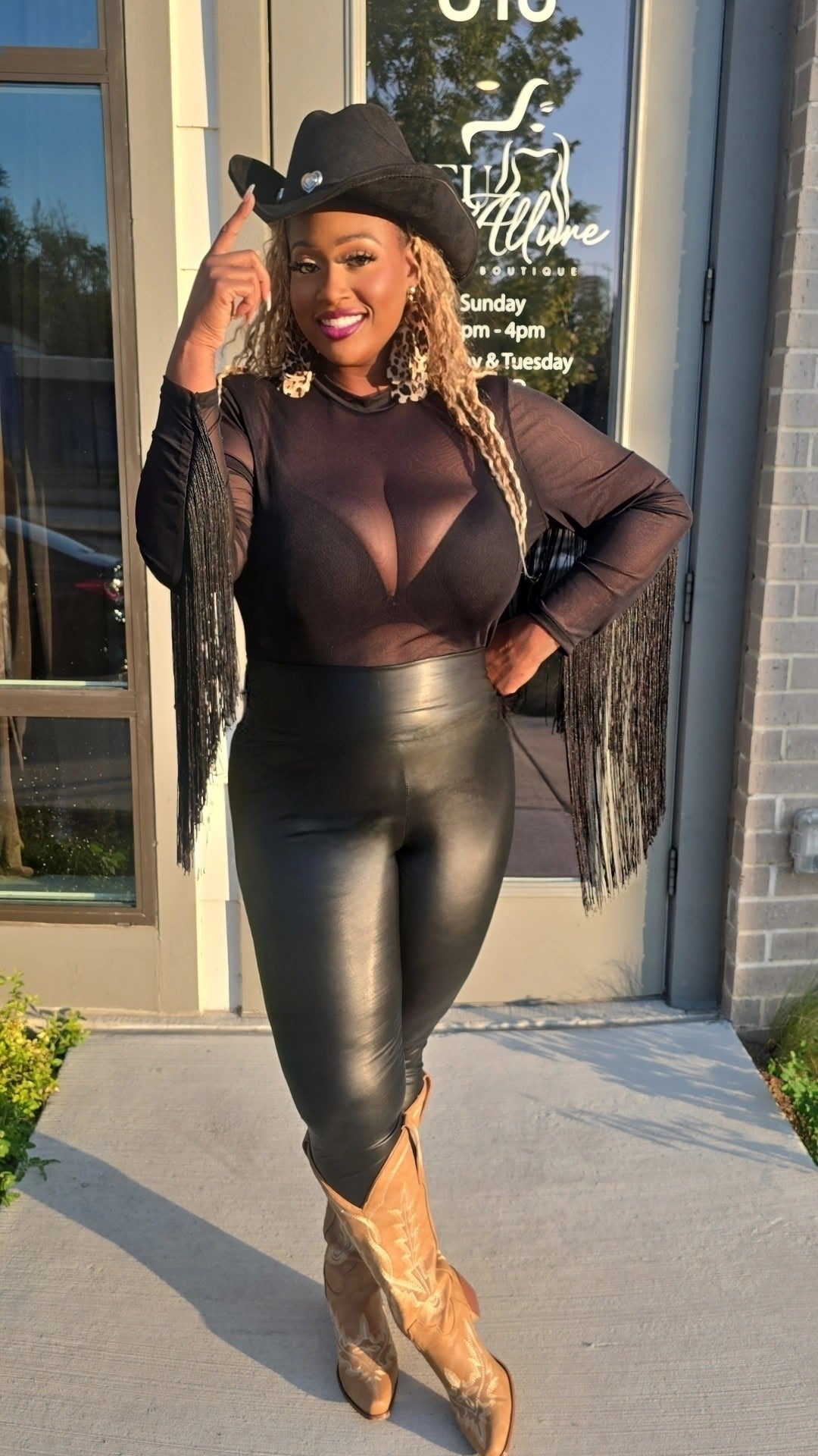 Foxy Faux Plus Size Leather Leggings
