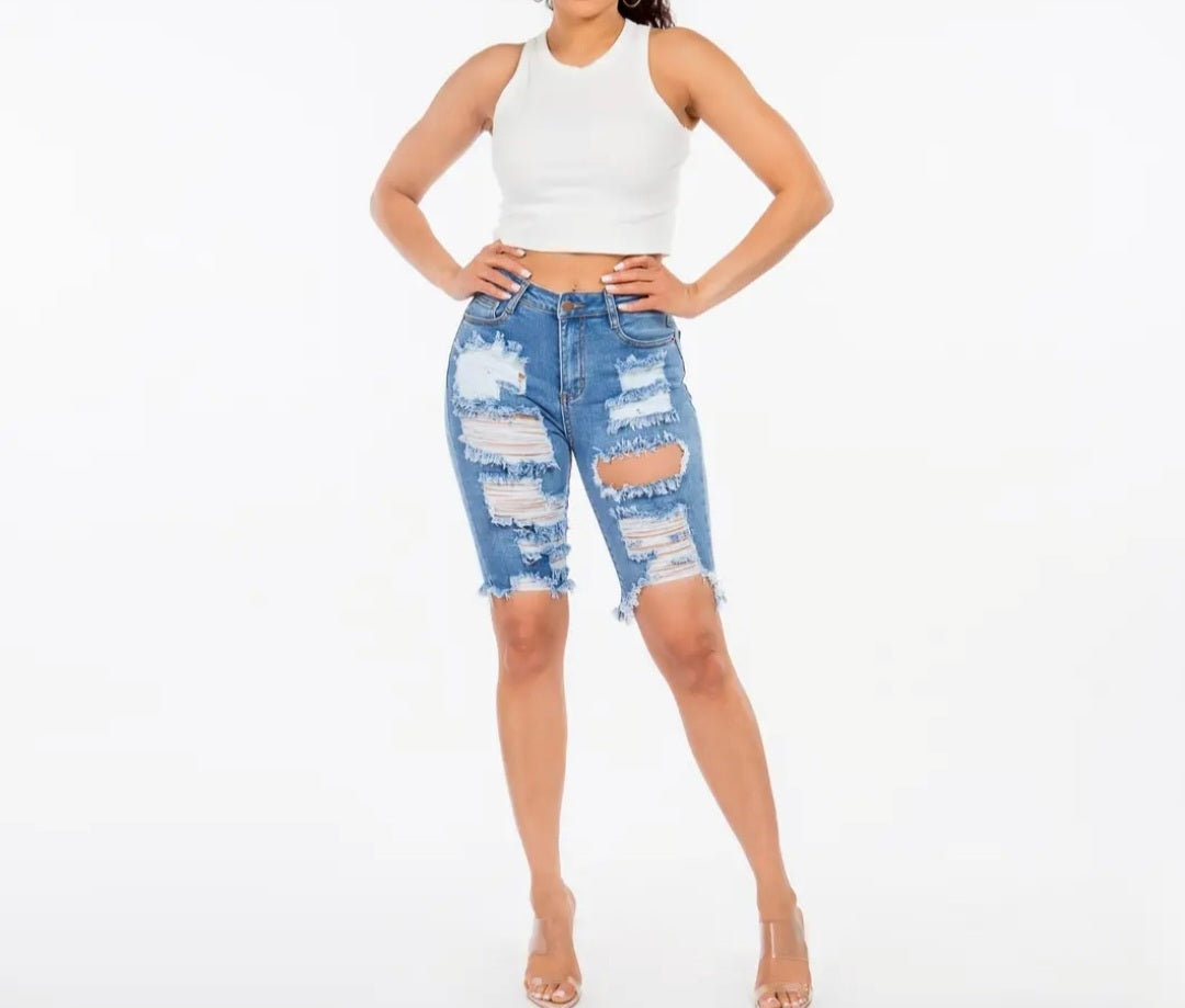 Candice Distressed Shorts