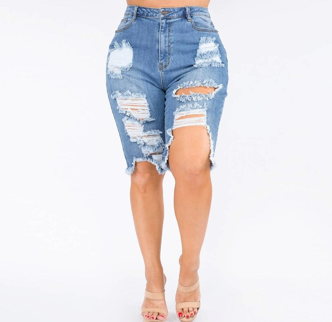 Candice Distressed Shorts